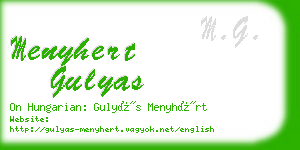 menyhert gulyas business card